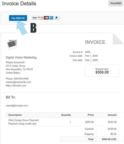 paypal invoice